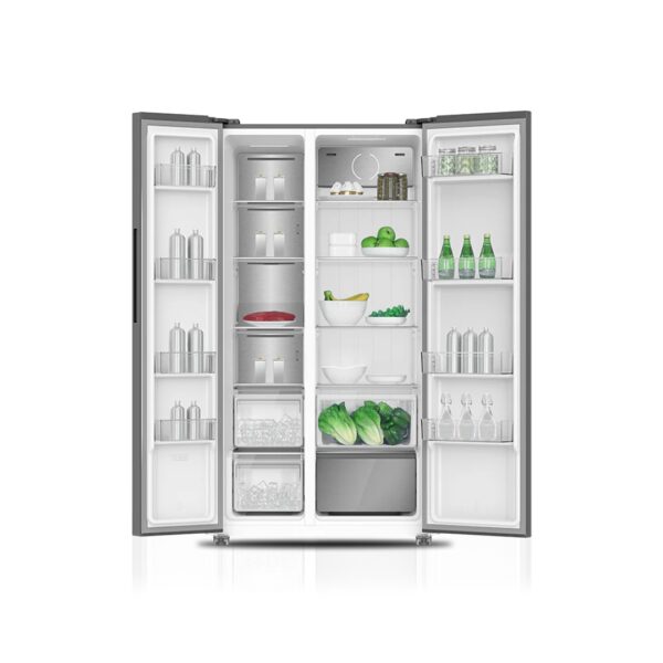 HELADERA VONDOM SIDE BY SIDE CON FREEZER NEGRO NO FROST 631L INVERTER - Image 3