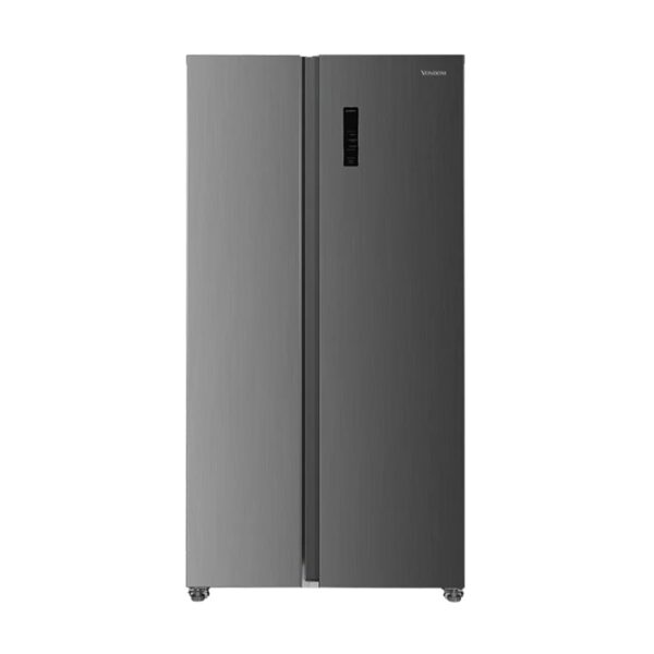 HELADERA VONDOM SIDE BY SIDE CON FREEZER NEGRO NO FROST 631L INVERTER