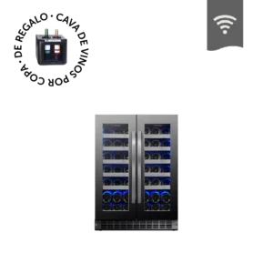 CAVA WINEFROZ LUXURY EDITION PARA 42 BOTELLAS ACERO INOX. DOBLE TEMP