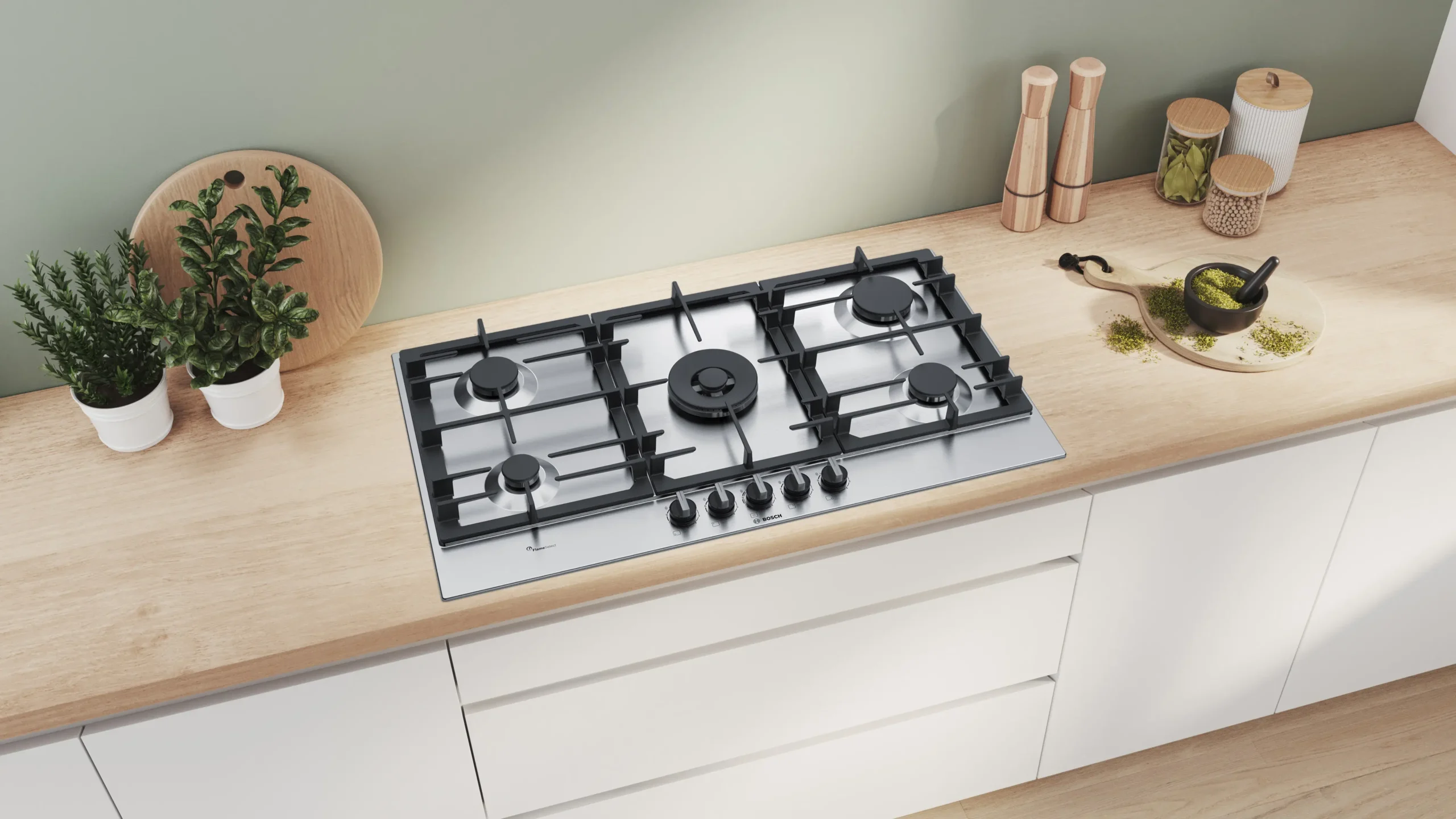 ANAFE BOSCH PCR9A5B90 ACERO INOX 90 CM